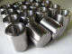 Stainless pistons for ceramic rotors