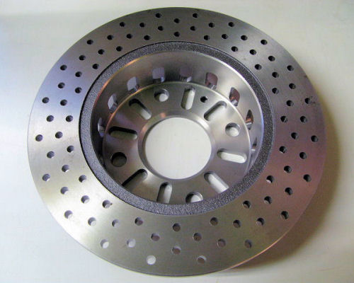 Brake rotor lightening, cheesed brake disc Westfield rear