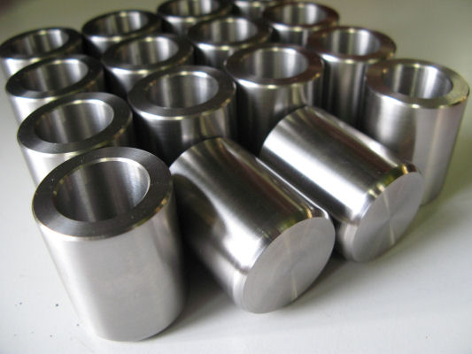 Audi Q7 V12 stainless front brake pistons for ceramic rotors.